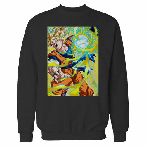 Your goku kamehame dragonball z crewneck sweatshirt just got an update. This super comfortable and lighter weight crewneck will become your favorite go-to sweatshirt. The cozy spandex cuffs and waistband make this pill-resistant sweatshirt a fan favorite.And your group will look and feel their best in this premium ringspun cotton crew.