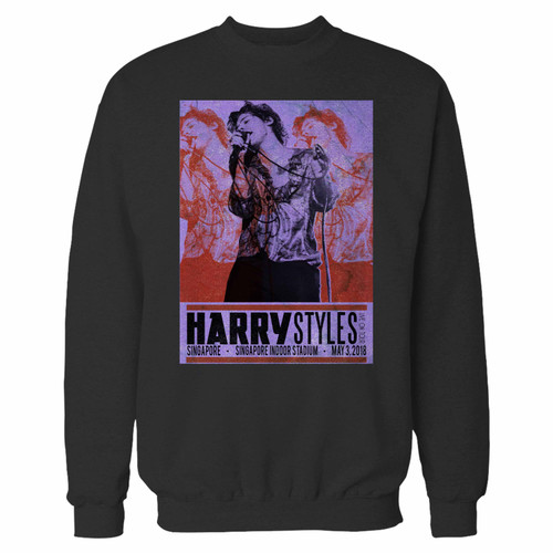 Your harry styles tour in singapore crewneck sweatshirt just got an update. This super comfortable and lighter weight crewneck will become your favorite go-to sweatshirt. The cozy spandex cuffs and waistband make this pill-resistant sweatshirt a fan favorite.And your group will look and feel their best in this premium ringspun cotton crew.