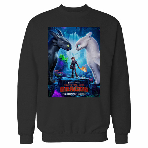 Your how to train your dragon the hidden world crewneck sweatshirt just got an update. This super comfortable and lighter weight crewneck will become your favorite go-to sweatshirt. The cozy spandex cuffs and waistband make this pill-resistant sweatshirt a fan favorite.And your group will look and feel their best in this premium ringspun cotton crew.