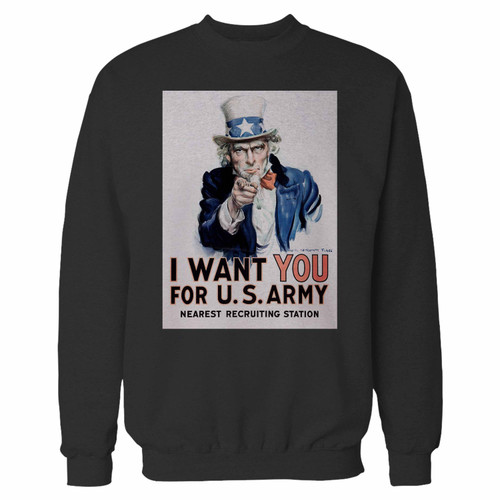 Your i want you for usarmy nearest recruiting station 2 crewneck sweatshirt just got an update. This super comfortable and lighter weight crewneck will become your favorite go-to sweatshirt. The cozy spandex cuffs and waistband make this pill-resistant sweatshirt a fan favorite.And your group will look and feel their best in this premium ringspun cotton crew.