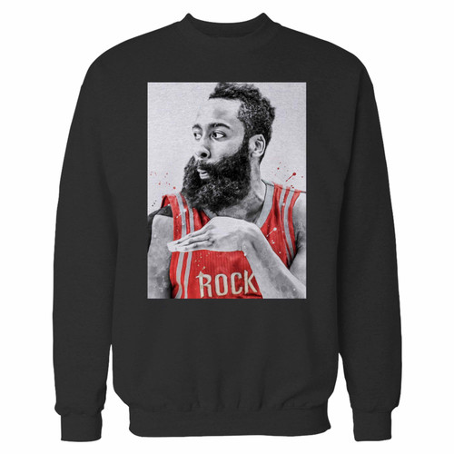 Your james harden houston rockets basketball crewneck sweatshirt just got an update. This super comfortable and lighter weight crewneck will become your favorite go-to sweatshirt. The cozy spandex cuffs and waistband make this pill-resistant sweatshirt a fan favorite.And your group will look and feel their best in this premium ringspun cotton crew.