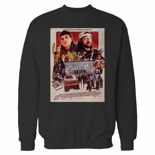 Your jay and silent bob reboot punch character crewneck sweatshirt just got an update. This super comfortable and lighter weight crewneck will become your favorite go-to sweatshirt. The cozy spandex cuffs and waistband make this pill-resistant sweatshirt a fan favorite.And your group will look and feel their best in this premium ringspun cotton crew.