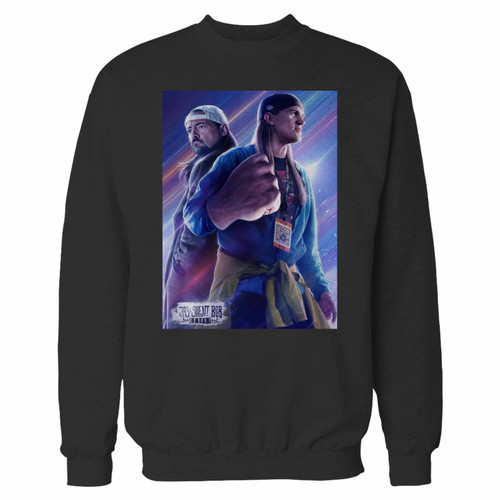 Your jay and silent bob reboot punch crewneck sweatshirt just got an update. This super comfortable and lighter weight crewneck will become your favorite go-to sweatshirt. The cozy spandex cuffs and waistband make this pill-resistant sweatshirt a fan favorite.And your group will look and feel their best in this premium ringspun cotton crew.