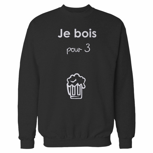 Your je bois pour 3 crewneck sweatshirt just got an update. This super comfortable and lighter weight crewneck will become your favorite go-to sweatshirt. The cozy spandex cuffs and waistband make this pill-resistant sweatshirt a fan favorite.And your group will look and feel their best in this premium ringspun cotton crew.