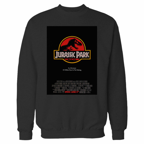 Your jurassic park movie crewneck sweatshirt just got an update. This super comfortable and lighter weight crewneck will become your favorite go-to sweatshirt. The cozy spandex cuffs and waistband make this pill-resistant sweatshirt a fan favorite.And your group will look and feel their best in this premium ringspun cotton crew.