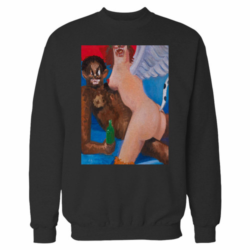 Your kanye west my beautiful dark twisted crewneck sweatshirt just got an update. This super comfortable and lighter weight crewneck will become your favorite go-to sweatshirt. The cozy spandex cuffs and waistband make this pill-resistant sweatshirt a fan favorite.And your group will look and feel their best in this premium ringspun cotton crew.