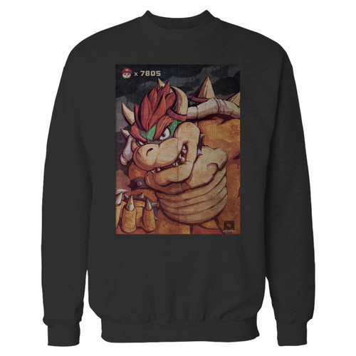 Your king koopa super mario bros crewneck sweatshirt just got an update. This super comfortable and lighter weight crewneck will become your favorite go-to sweatshirt. The cozy spandex cuffs and waistband make this pill-resistant sweatshirt a fan favorite.And your group will look and feel their best in this premium ringspun cotton crew.