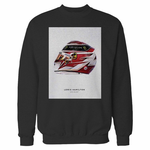 Your lewis hamilton 2019 helmet crewneck sweatshirt just got an update. This super comfortable and lighter weight crewneck will become your favorite go-to sweatshirt. The cozy spandex cuffs and waistband make this pill-resistant sweatshirt a fan favorite.And your group will look and feel their best in this premium ringspun cotton crew.