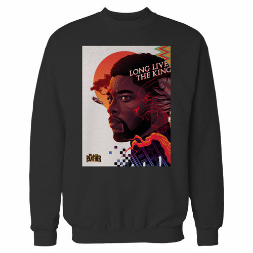 Your long live the king black panther crewneck sweatshirt just got an update. This super comfortable and lighter weight crewneck will become your favorite go-to sweatshirt. The cozy spandex cuffs and waistband make this pill-resistant sweatshirt a fan favorite.And your group will look and feel their best in this premium ringspun cotton crew.