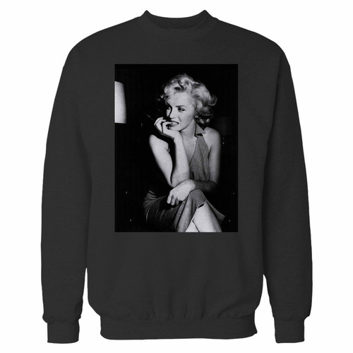Your marilyn monroe biting nails crewneck sweatshirt just got an update. This super comfortable and lighter weight crewneck will become your favorite go-to sweatshirt. The cozy spandex cuffs and waistband make this pill-resistant sweatshirt a fan favorite.And your group will look and feel their best in this premium ringspun cotton crew.