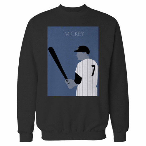 Your mickey mantle yankees baseball player crewneck sweatshirt just got an update. This super comfortable and lighter weight crewneck will become your favorite go-to sweatshirt. The cozy spandex cuffs and waistband make this pill-resistant sweatshirt a fan favorite.And your group will look and feel their best in this premium ringspun cotton crew.