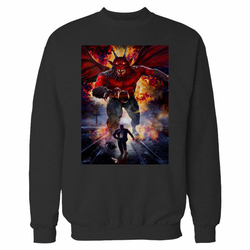 Your night of the demon horror movie crewneck sweatshirt just got an update. This super comfortable and lighter weight crewneck will become your favorite go-to sweatshirt. The cozy spandex cuffs and waistband make this pill-resistant sweatshirt a fan favorite.And your group will look and feel their best in this premium ringspun cotton crew.