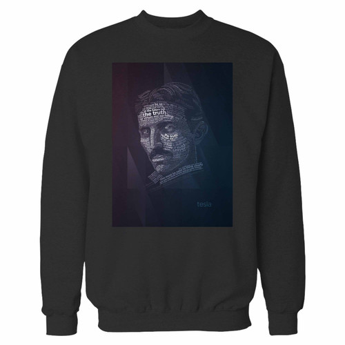 Your nikola tesla typography crewneck sweatshirt just got an update. This super comfortable and lighter weight crewneck will become your favorite go-to sweatshirt. The cozy spandex cuffs and waistband make this pill-resistant sweatshirt a fan favorite.And your group will look and feel their best in this premium ringspun cotton crew.