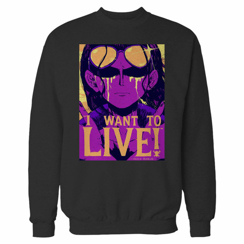 Your one piece nico robin crewneck sweatshirt just got an update. This super comfortable and lighter weight crewneck will become your favorite go-to sweatshirt. The cozy spandex cuffs and waistband make this pill-resistant sweatshirt a fan favorite.And your group will look and feel their best in this premium ringspun cotton crew.