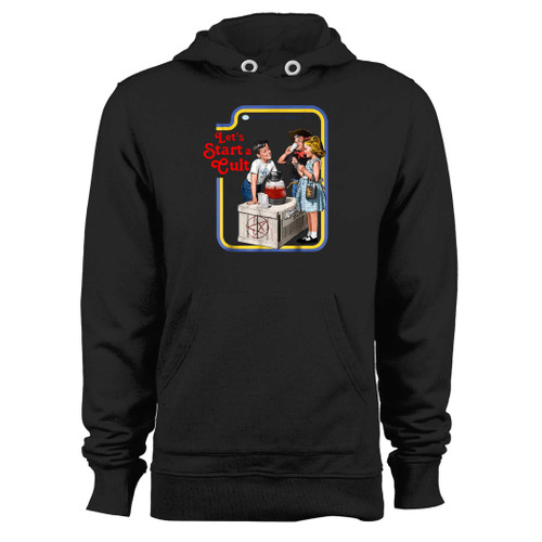 Was created with comfort in mind, this let's start a cult hoodie lighter weight is perfect for any activity. Teams and groups love this hoodie for its affordable price and variety of colors.