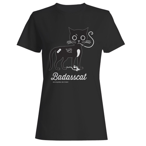 These are badasscat women t shirt that are cute tied to the side or paired with a cardigan or jacket for a more styled look. So comfy and classic, they are sure to make your vacation extra magical.
