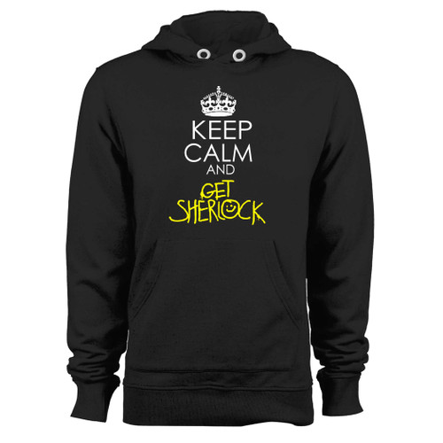 Was created with comfort in mind, this keep calm and get sherlock on black quotes hoodie lighter weight is perfect for any activity. Teams and groups love this hoodie for its affordable price and variety of colors.