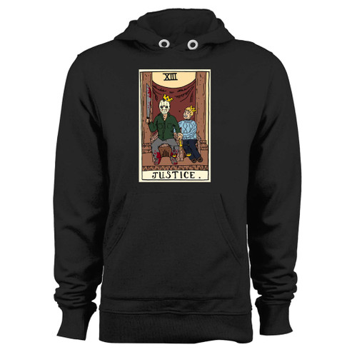 Was created with comfort in mind, this men's horror arcana - justice hoodie lighter weight is perfect for any activity. Teams and groups love this hoodie for its affordable price and variety of colors.