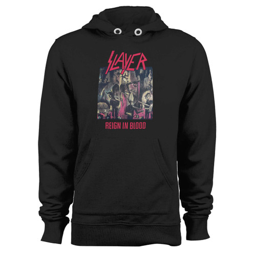 Was created with comfort in mind, this slayer reign in blood hoodie lighter weight is perfect for any activity. Teams and groups love this hoodie for its affordable price and variety of colors.