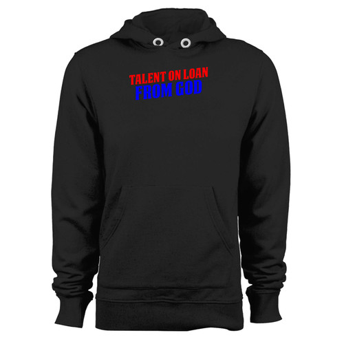 Was created with comfort in mind, this talent on loan from god inspired hoodie lighter weight is perfect for any activity. Teams and groups love this hoodie for its affordable price and variety of colors.