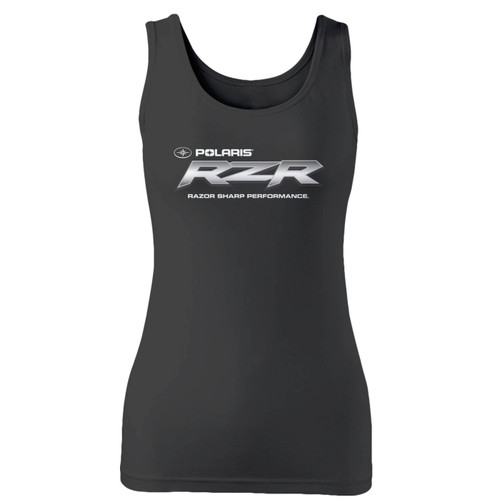 High quality print of this slim fit polaris new rzr 1 women tank top will turn heads. And bystanders won't be disappointed - the racerback cut looks good one any woman's shoulders.