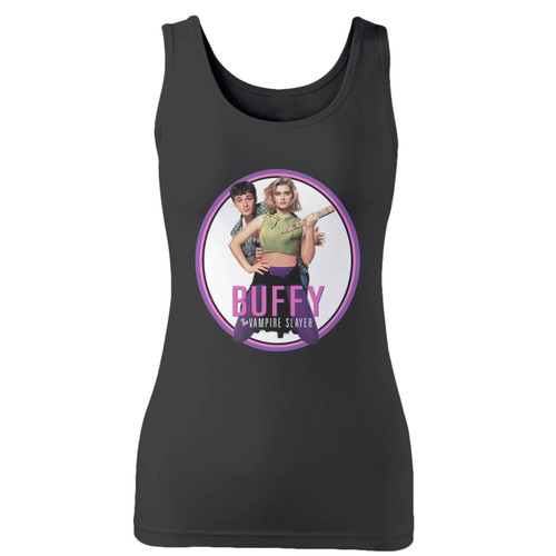 High quality print of this slim fit buffy the vampire slayer poster women tank top will turn heads. And bystanders won't be disappointed - the racerback cut looks good one any woman's shoulders.
