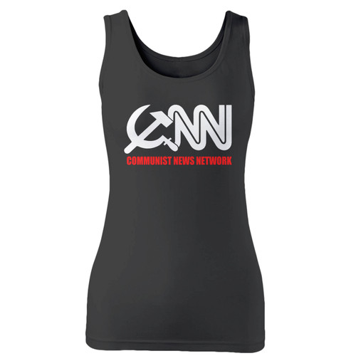 High quality print of this slim fit cnn communist news network women tank top will turn heads. And bystanders won't be disappointed - the racerback cut looks good one any woman's shoulders. High quality print of this slim fit cnn communist news network women tank top will turn heads. And bystanders won't be disappointed - the racerback cut looks good one any woman's shoulders.