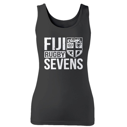 High quality print of this slim fit fiji rugby sevens women tank top will turn heads. And bystanders won't be disappointed - the racerback cut looks good one any woman's shoulders.