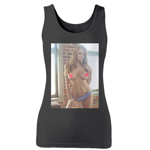 High quality print of this slim fit leanna decker sexy girl women tank top will turn heads. And bystanders won't be disappointed - the racerback cut looks good one any woman's shoulders.