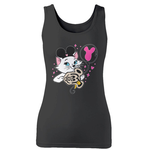 High quality print of this slim fit marie aristocats women tank top will turn heads. And bystanders won't be disappointed - the racerback cut looks good one any woman's shoulders.