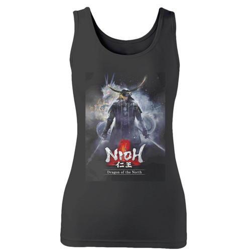 High quality print of this slim fit nioh dragon of the north women tank top will turn heads. And bystanders won't be disappointed - the racerback cut looks good one any woman's shoulders.