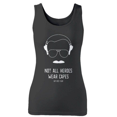 High quality print of this slim fit not all heroes wear capes rip women tank top will turn heads. And bystanders won't be disappointed - the racerback cut looks good one any woman's shoulders.