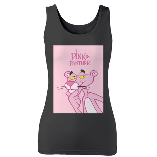 High quality print of this slim fit pink panther cool women tank top will turn heads. And bystanders won't be disappointed - the racerback cut looks good one any woman's shoulders.