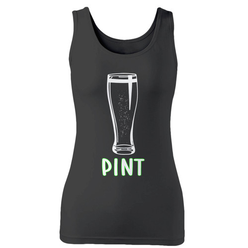 High quality print of this slim fit pint half pint women tank top will turn heads. And bystanders won't be disappointed - the racerback cut looks good one any woman's shoulders.