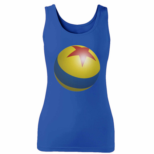 High quality print of this slim fit pixar ball walt disney world women tank top will turn heads. And bystanders won't be disappointed - the racerback cut looks good one any woman's shoulders.