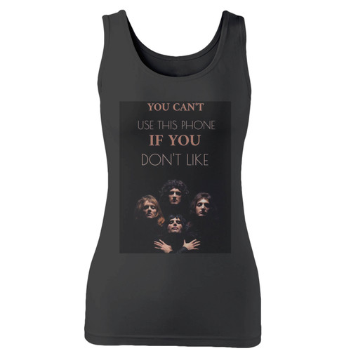 High quality print of this slim fit queen quote women tank top will turn heads. And bystanders won't be disappointed - the racerback cut looks good one any woman's shoulders.