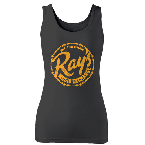 High quality print of this slim fit rays music exchange inspired women tank top will turn heads. And bystanders won't be disappointed - the racerback cut looks good one any woman's shoulders.