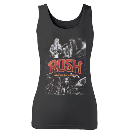 High quality print of this slim fit rush album by album women tank top will turn heads. And bystanders won't be disappointed - the racerback cut looks good one any woman's shoulders.