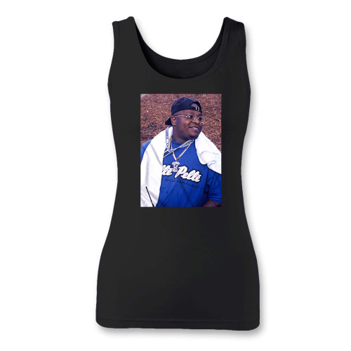 High quality print of this slim fit scarface rapper women tank top will turn heads. And bystanders won't be disappointed - the racerback cut looks good one any woman's shoulders.
