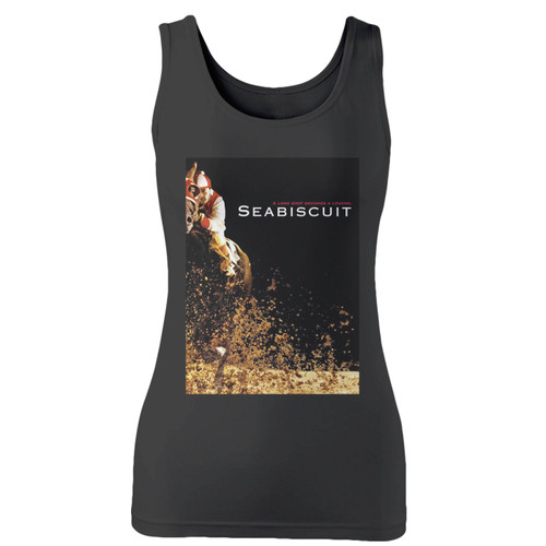 High quality print of this slim fit seabiscuit horse racing movie women tank top will turn heads. And bystanders won't be disappointed - the racerback cut looks good one any woman's shoulders. High quality print of this slim fit seabiscuit horse racing movie women tank top will turn heads. And bystanders won't be disappointed - the racerback cut looks good one any woman's shoulders.