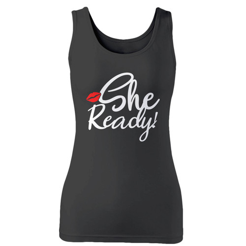 High quality print of this slim fit she ready women tank top will turn heads. And bystanders won't be disappointed - the racerback cut looks good one any woman's shoulders.