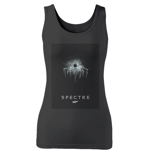 High quality print of this slim fit spectre movie women tank top will turn heads. And bystanders won't be disappointed - the racerback cut looks good one any woman's shoulders.