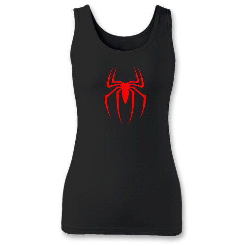 High quality print of this slim fit spiderman superhero marvel women tank top will turn heads. And bystanders won't be disappointed - the racerback cut looks good one any woman's shoulders.