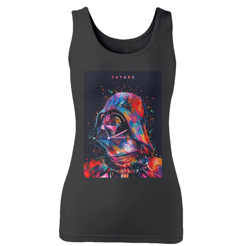 High quality print of this slim fit star wars darth vader art poster women tank top will turn heads. And bystanders won't be disappointed - the racerback cut looks good one any woman's shoulders.