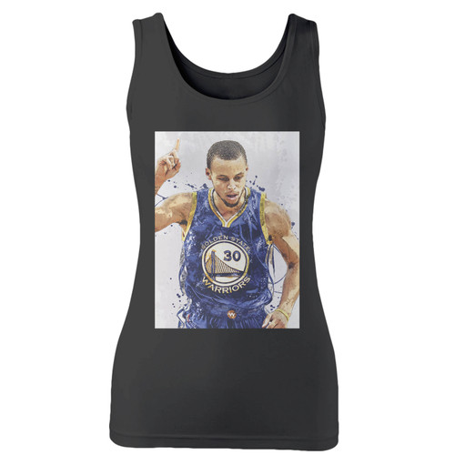 High quality print of this slim fit stephen curry golden state warriors women tank top will turn heads. And bystanders won't be disappointed - the racerback cut looks good one any woman's shoulders.