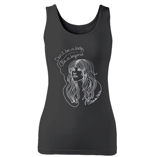 High quality print of this slim fit stevie nicks inspired women tank top will turn heads. And bystanders won't be disappointed - the racerback cut looks good one any woman's shoulders.