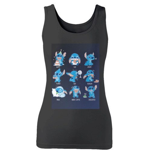 High quality print of this slim fit stitch feel reaction women tank top will turn heads. And bystanders won't be disappointed - the racerback cut looks good one any woman's shoulders.