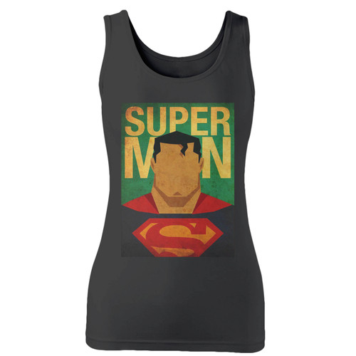 High quality print of this slim fit superhero superman women tank top will turn heads. And bystanders won't be disappointed - the racerback cut looks good one any woman's shoulders.