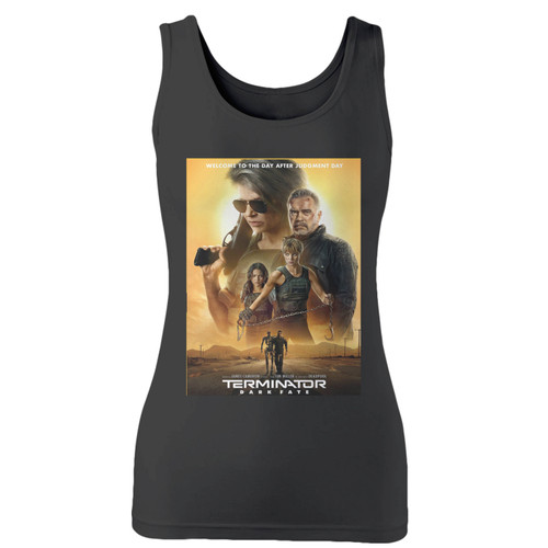 High quality print of this slim fit terminator dark fate 2019 women tank top will turn heads. And bystanders won't be disappointed - the racerback cut looks good one any woman's shoulders.