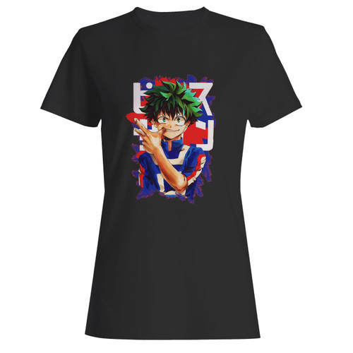 These are boku no my hero midoriya women t shirt that are cute tied to the side or paired with a cardigan or jacket for a more styled look. So comfy and classic, they are sure to make your vacation extra magical.